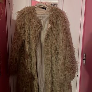 Faux fur Coat. Warm and Fun